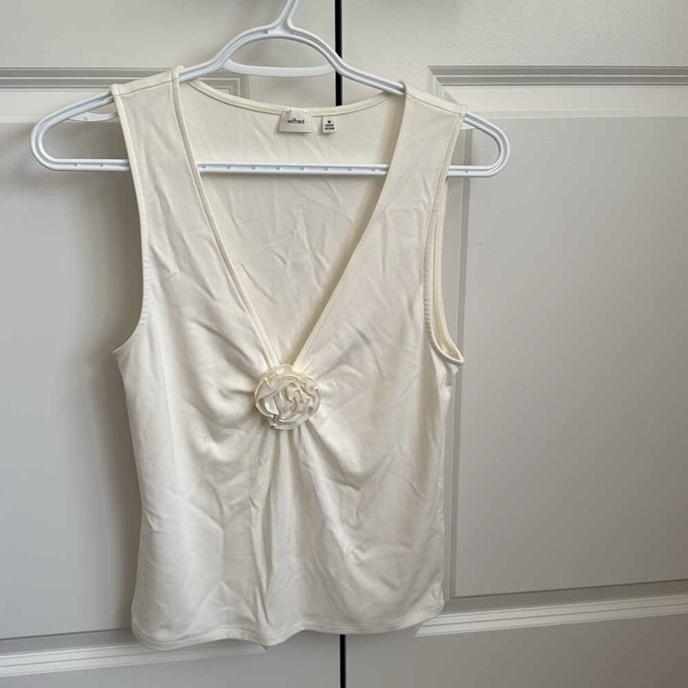 Aritzia Bloom Top - Light Birch - Size Medium - Picture 5 of 8